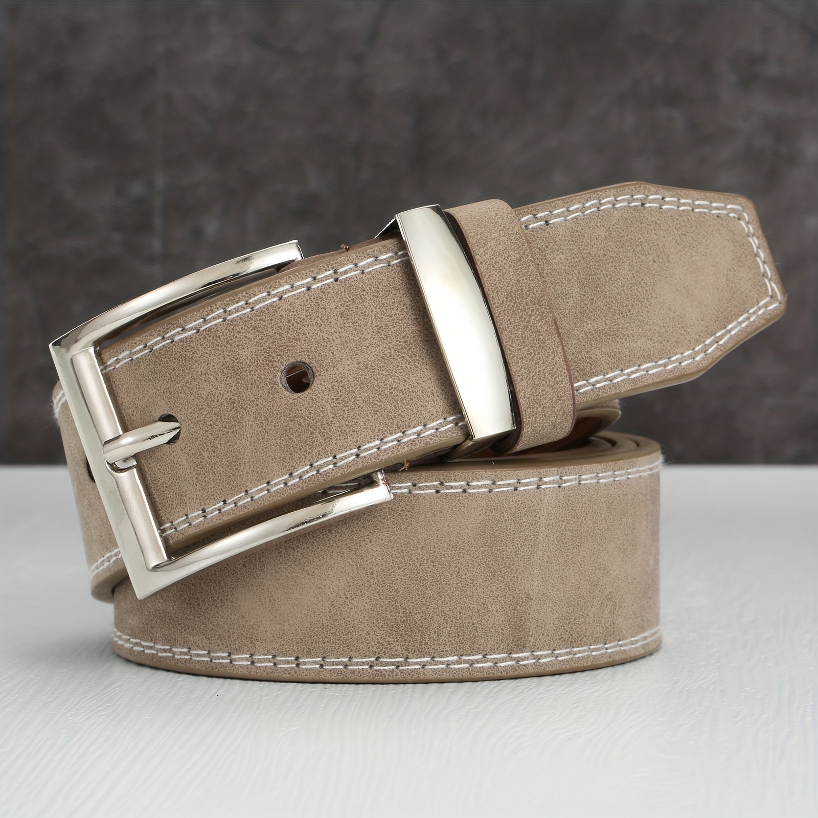 Men's Square Buckle Belt for Pants